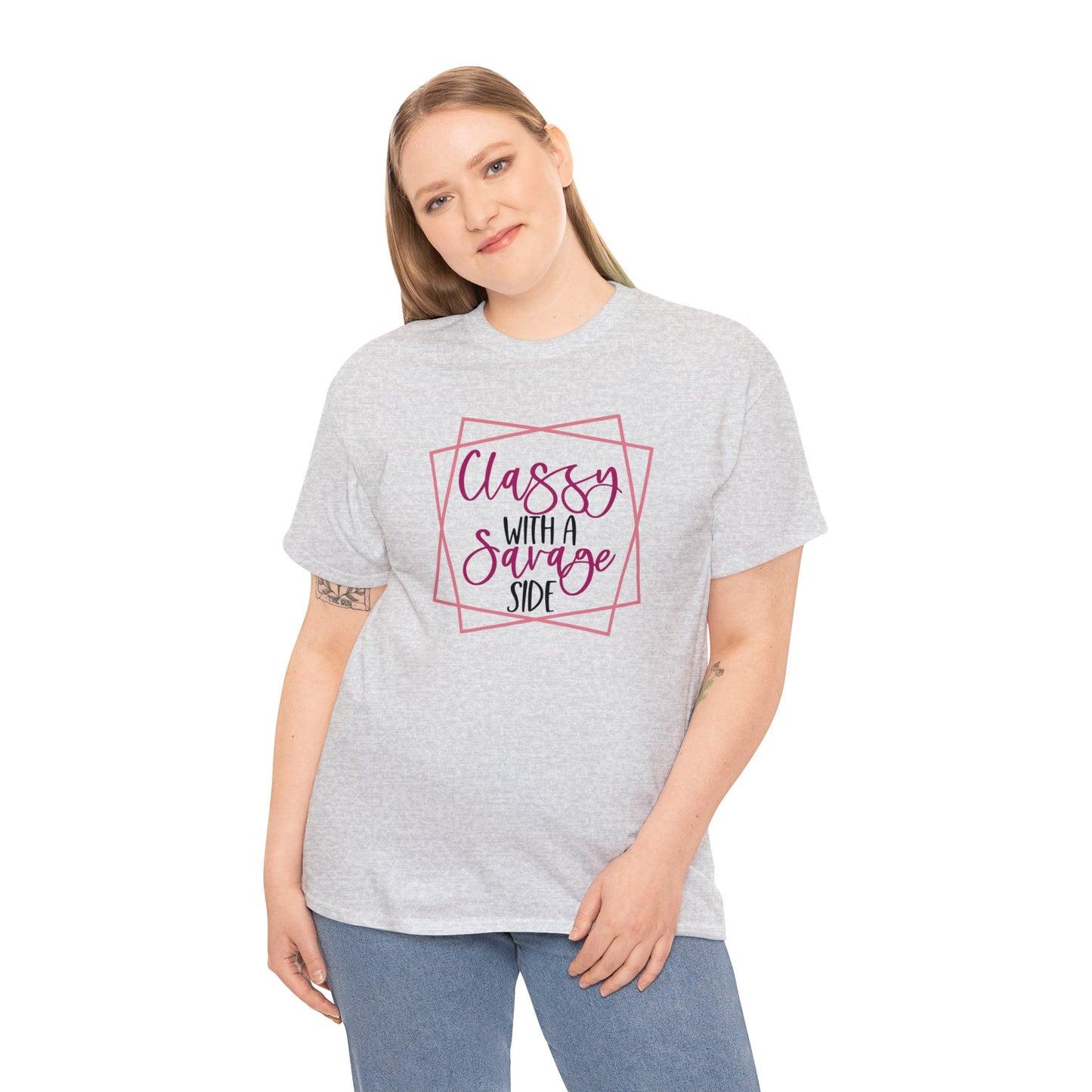 Classy with a Savage side | funny womens tshirt