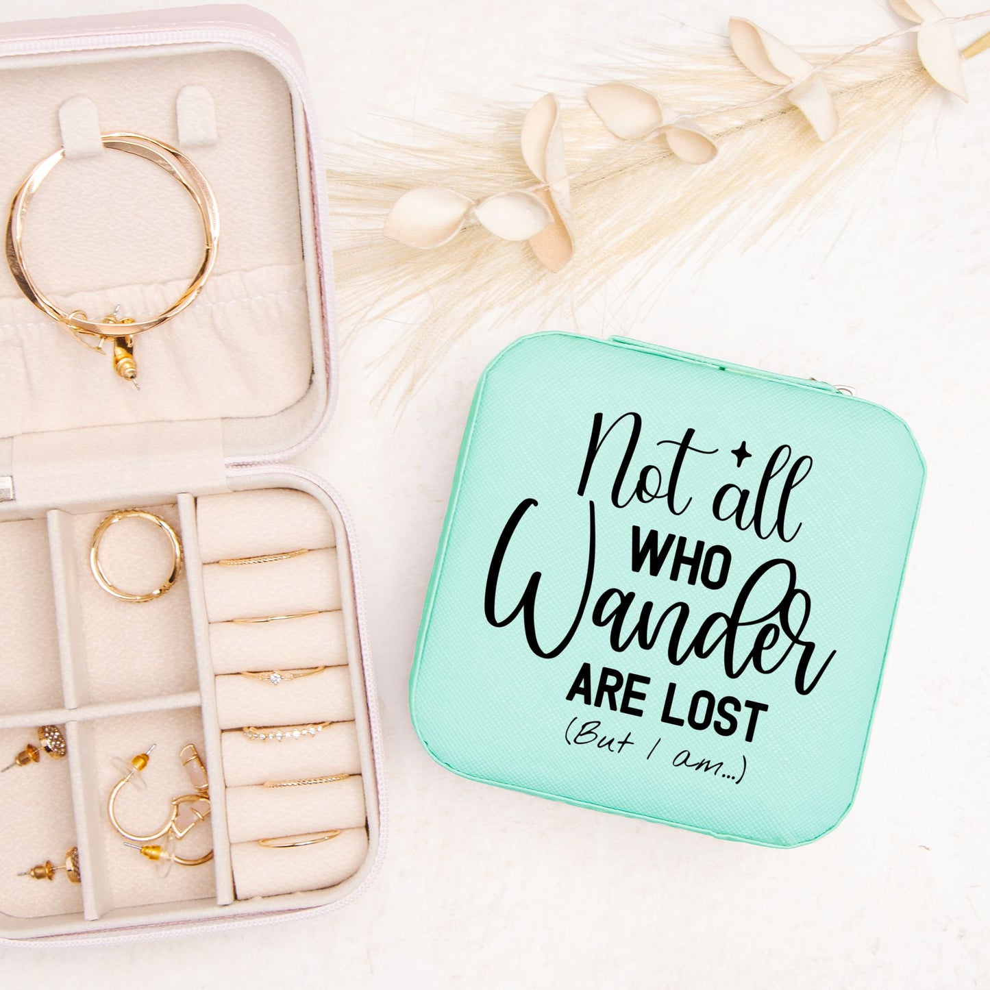 Not all who wander Jewelry Travel Case