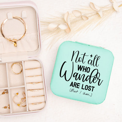 Not all who wander Jewelry Travel Case