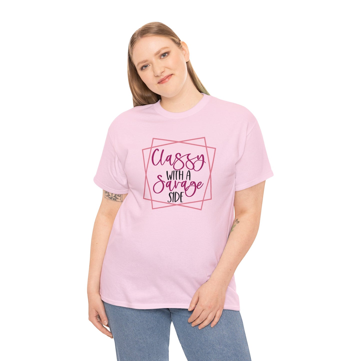 Classy with a Savage side | funny womens tshirt